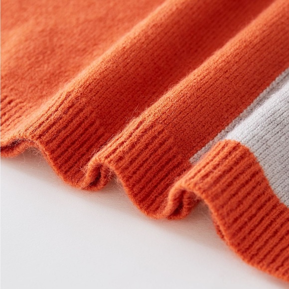 CHICWISH COLOR BLOCK TURTLENECK KNIT SWEATER - Picture 5 of 8